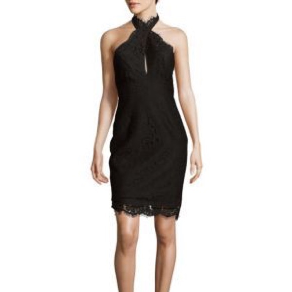 Keepsake high roads lace halter dress. - Picture 2 of 8